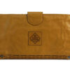 Kompanero Hena Mustard leather studded wallet back