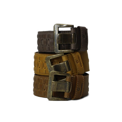 Kompanero Jaipur leather woven boho belt